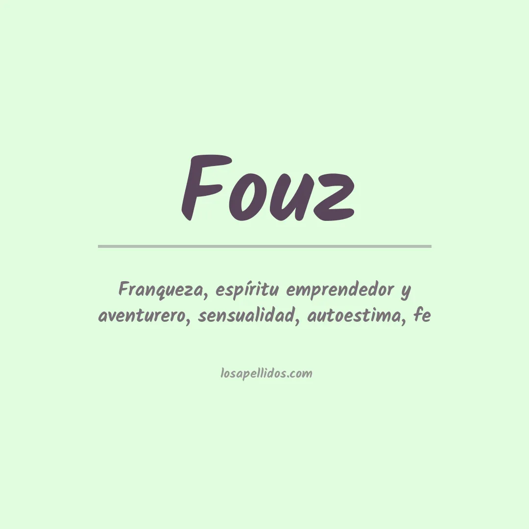 Apellido Fouz