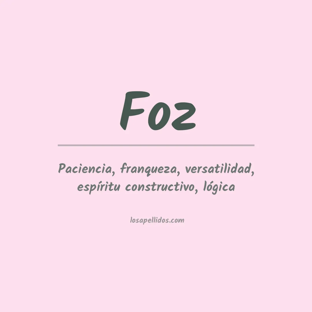 Apellido Foz