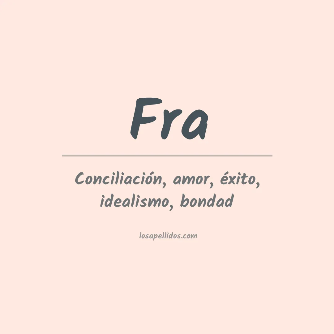 Apellido Fra