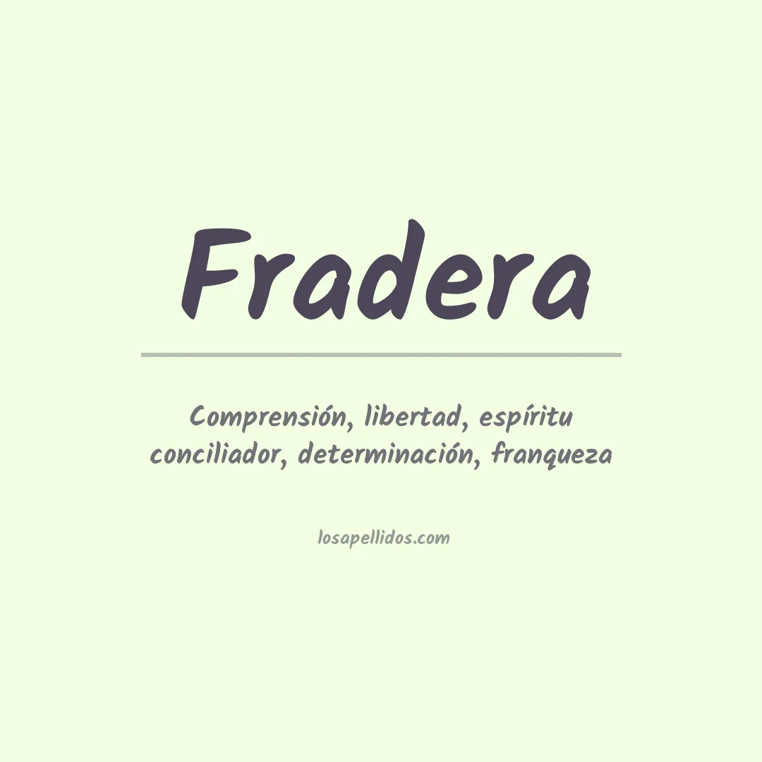 Apellido Fradera
