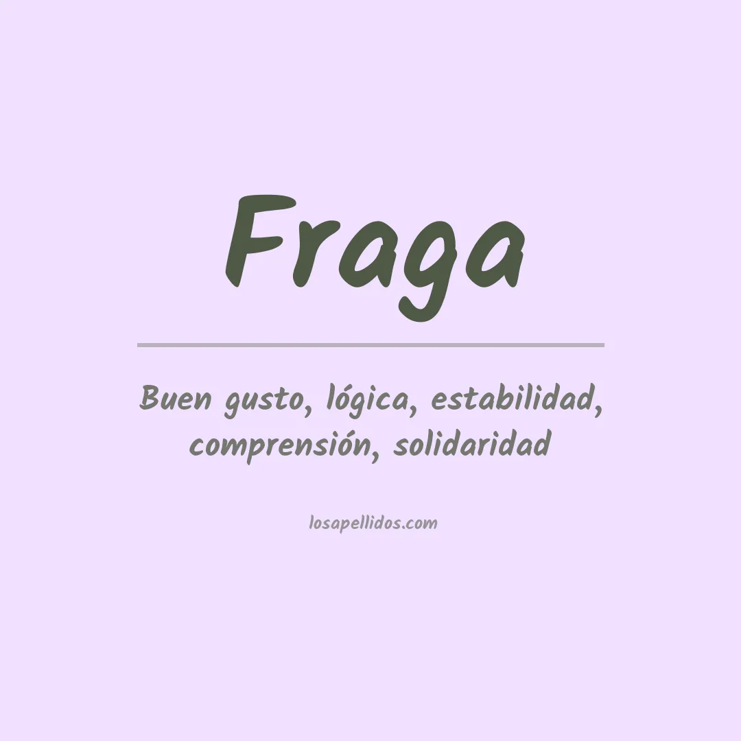Apellido Fraga