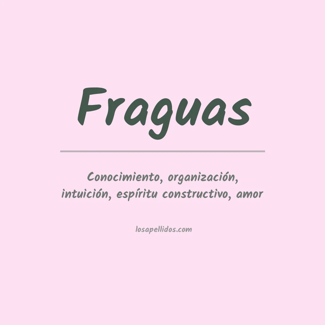 Apellido Fraguas
