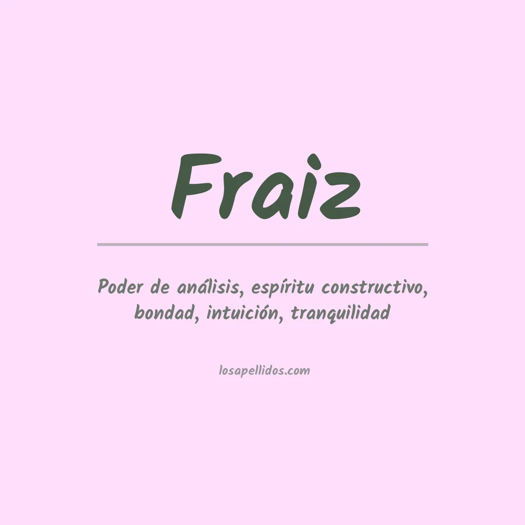 Apellido Fraiz