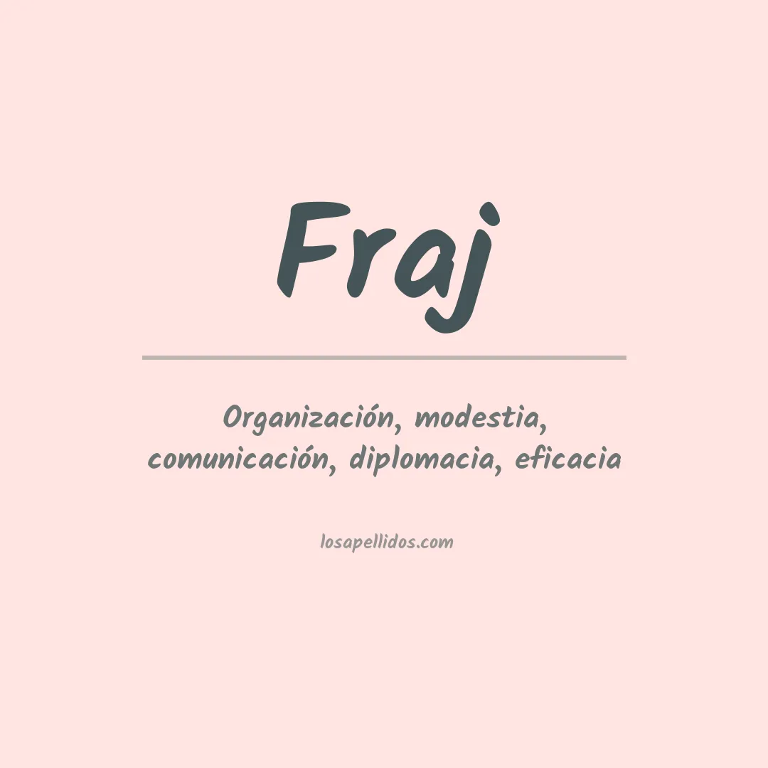 Apellido Fraj