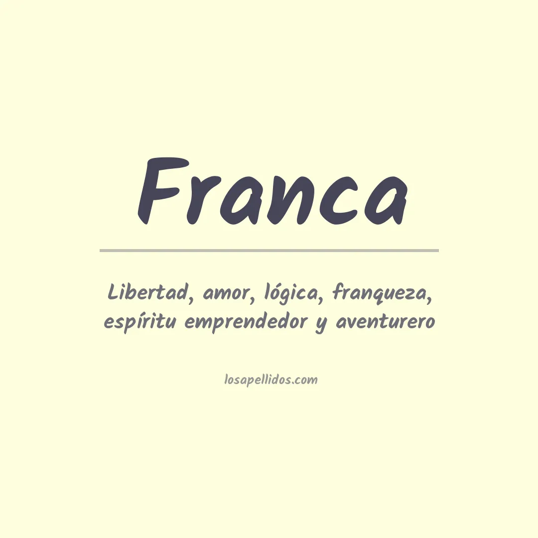 Apellido Franca