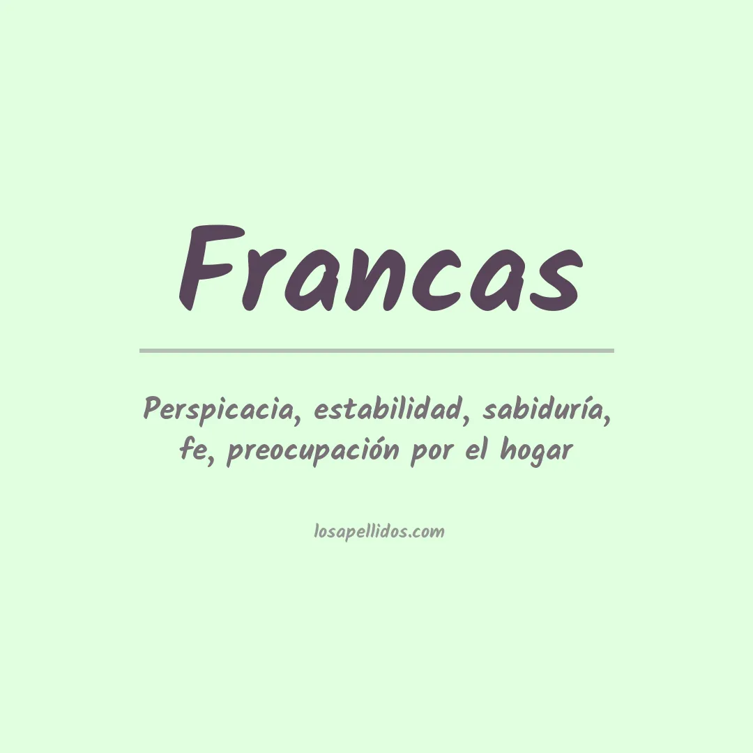 Apellido Francas