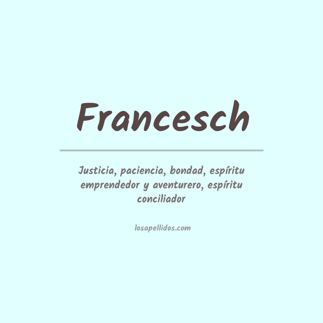 Apellido Francesch