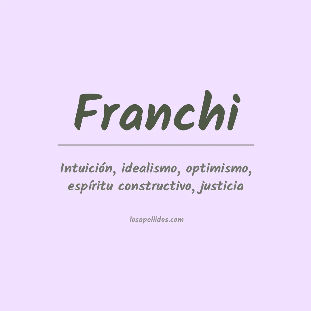 Apellido Franchi