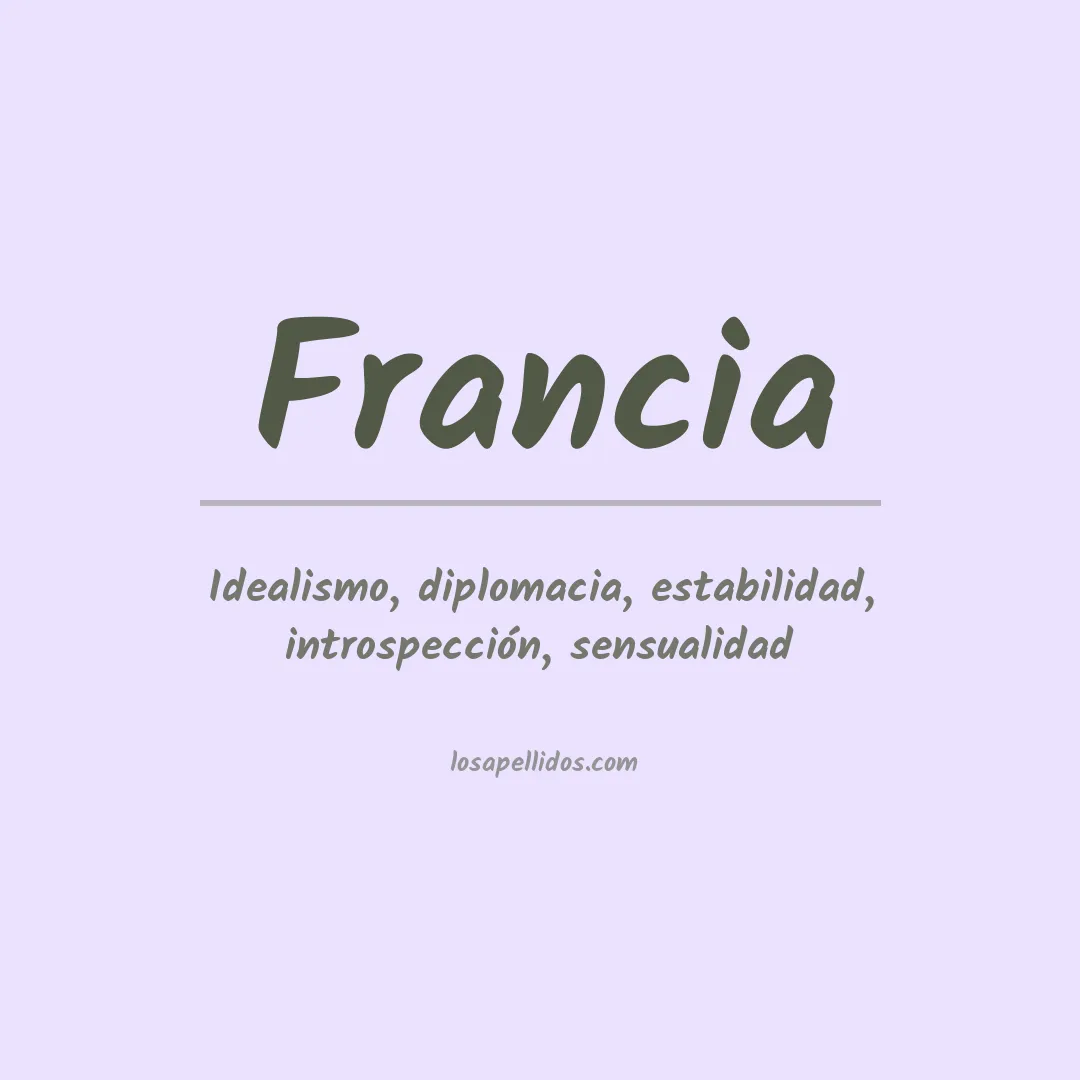 Apellido Francia