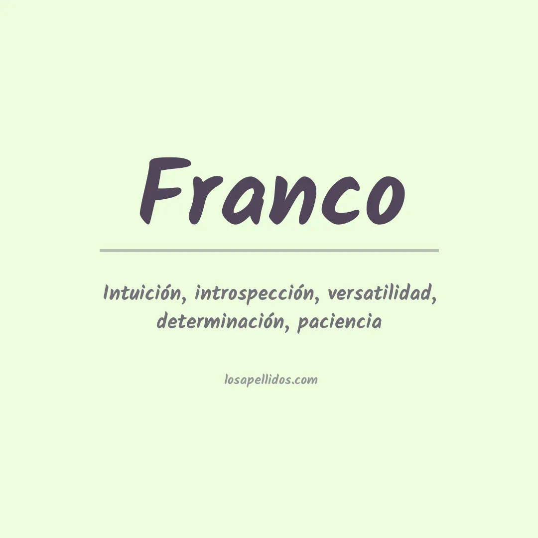 Apellido Franco