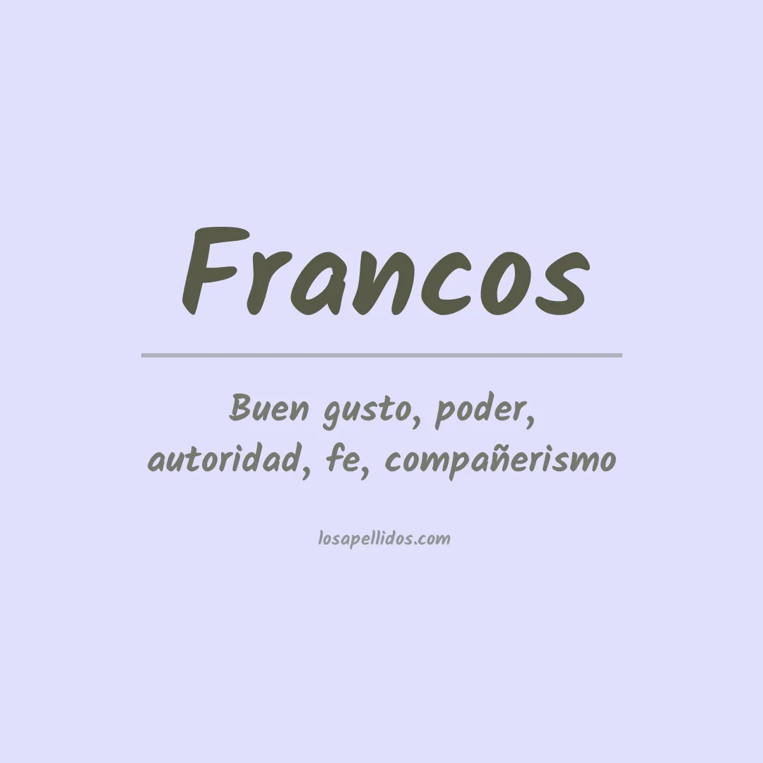 Apellido Francos