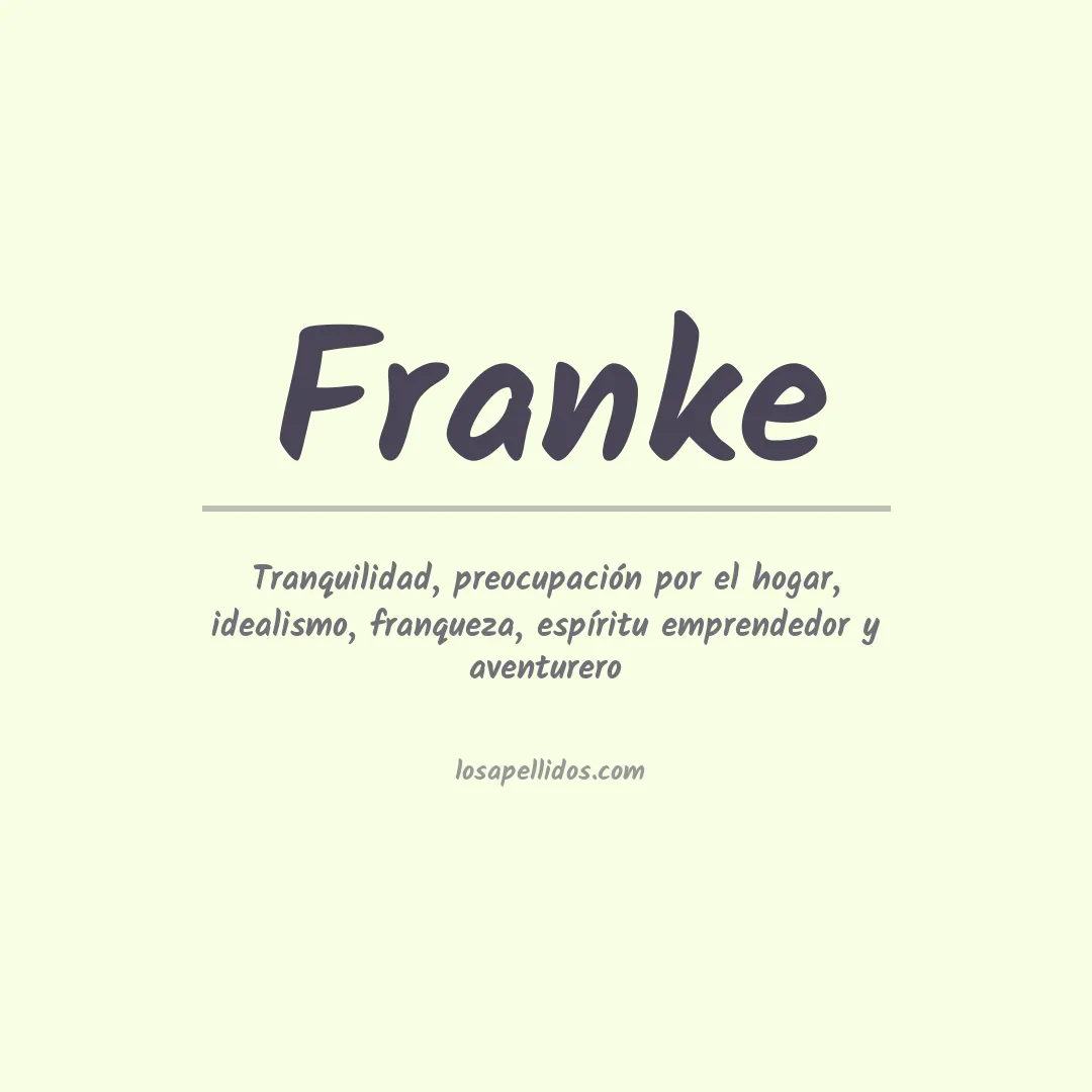 Apellido Franke