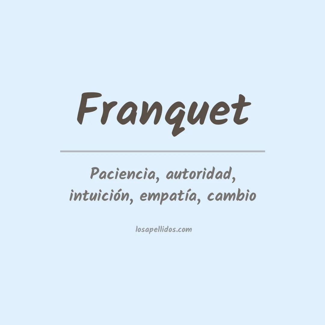 Apellido Franquet
