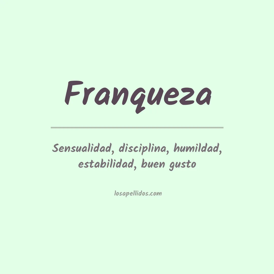 Apellido Franqueza