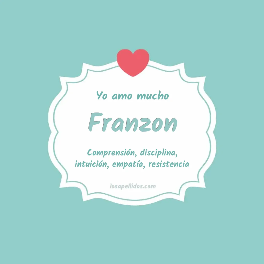 Yo amo mucho Franzon