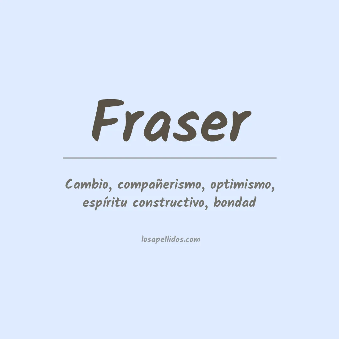 Apellido Fraser