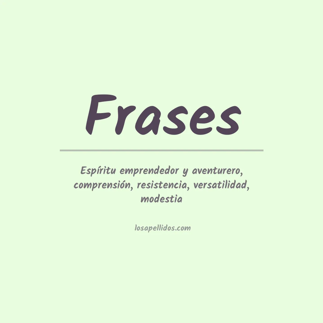 Apellido Frases