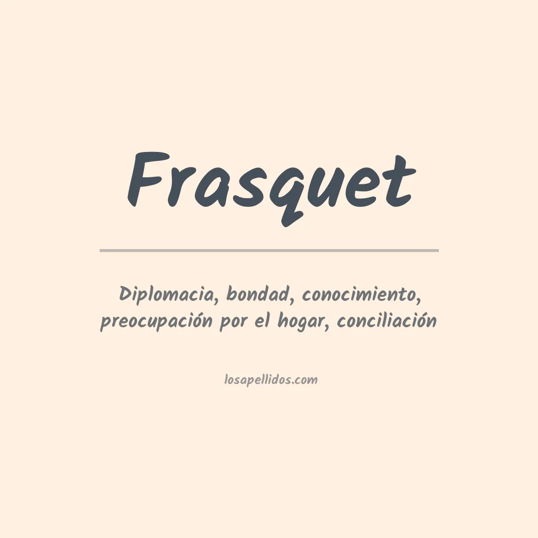 Apellido Frasquet
