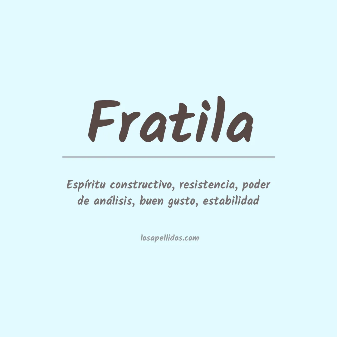 Apellido Fratila