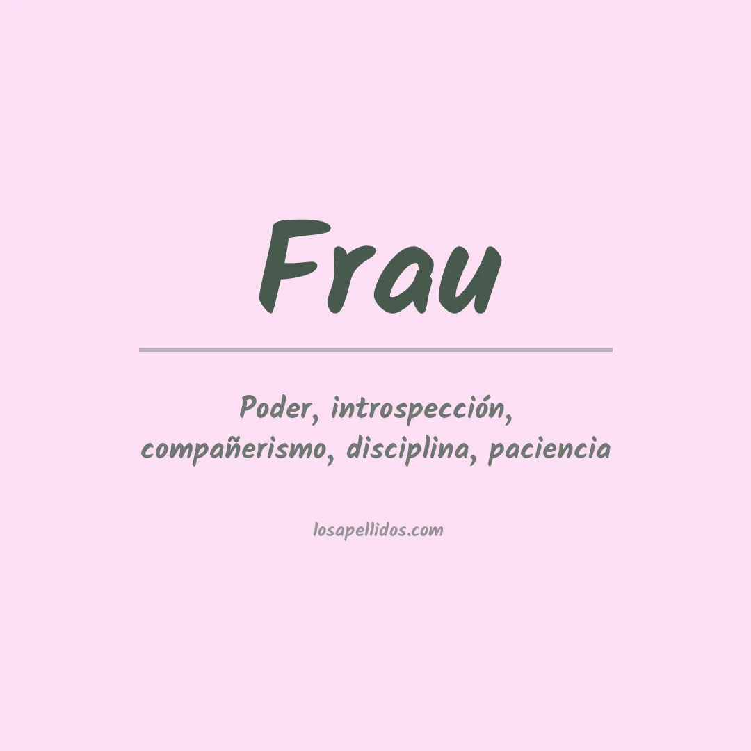 Apellido Frau