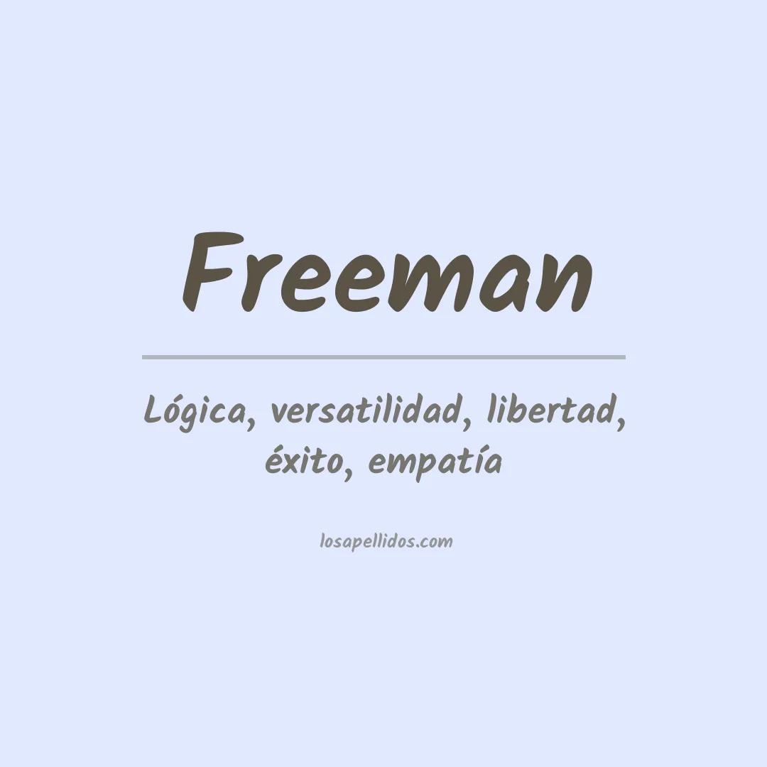 Apellido Freeman