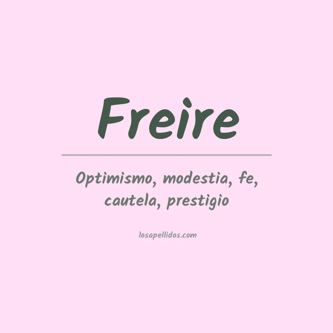 Apellido Freire