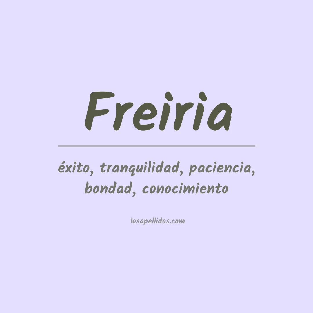Apellido Freiria