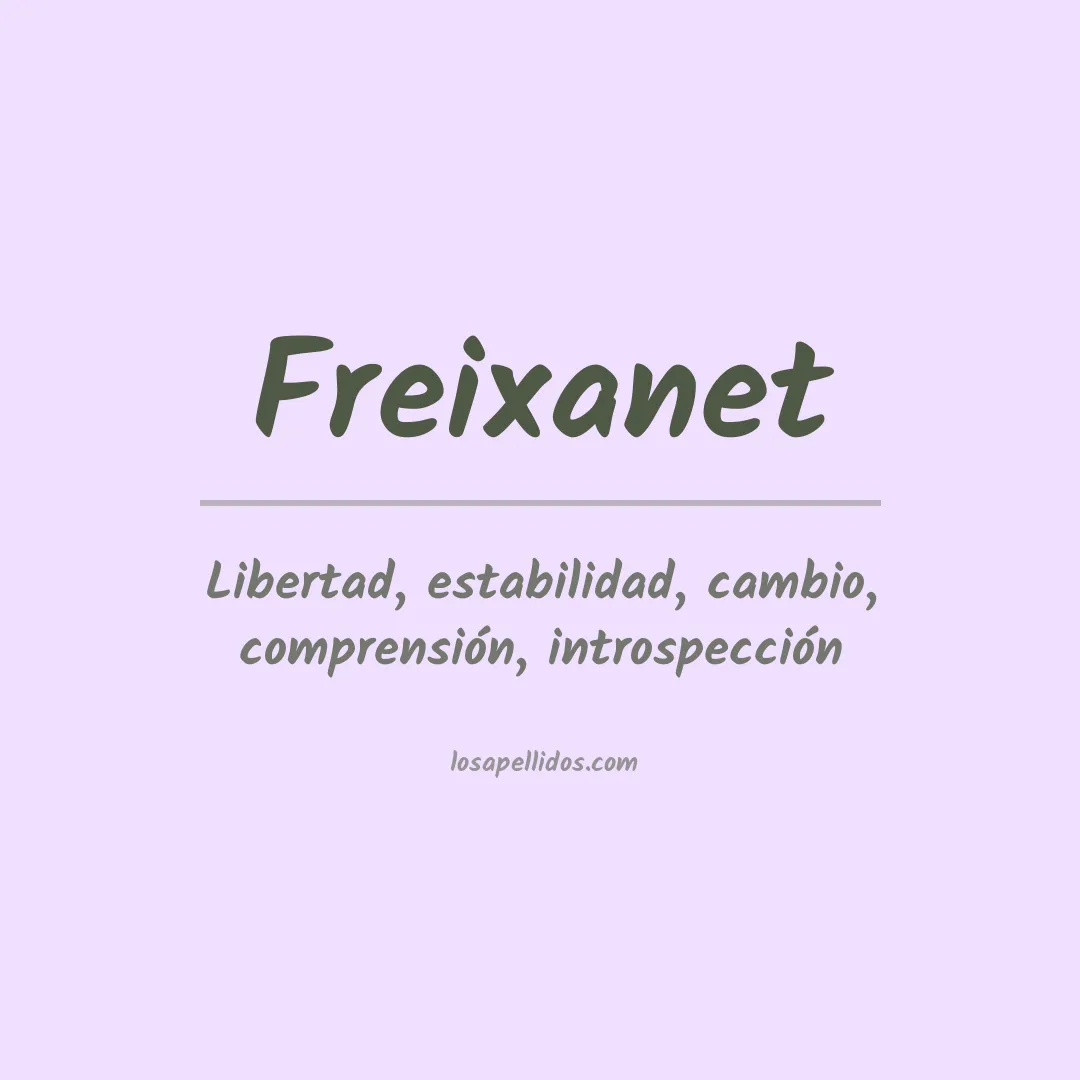 Apellido Freixanet