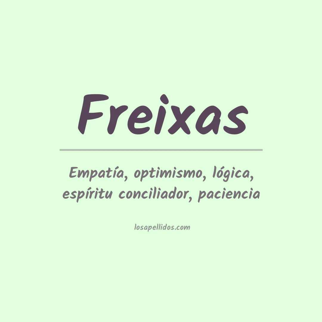 Apellido Freixas