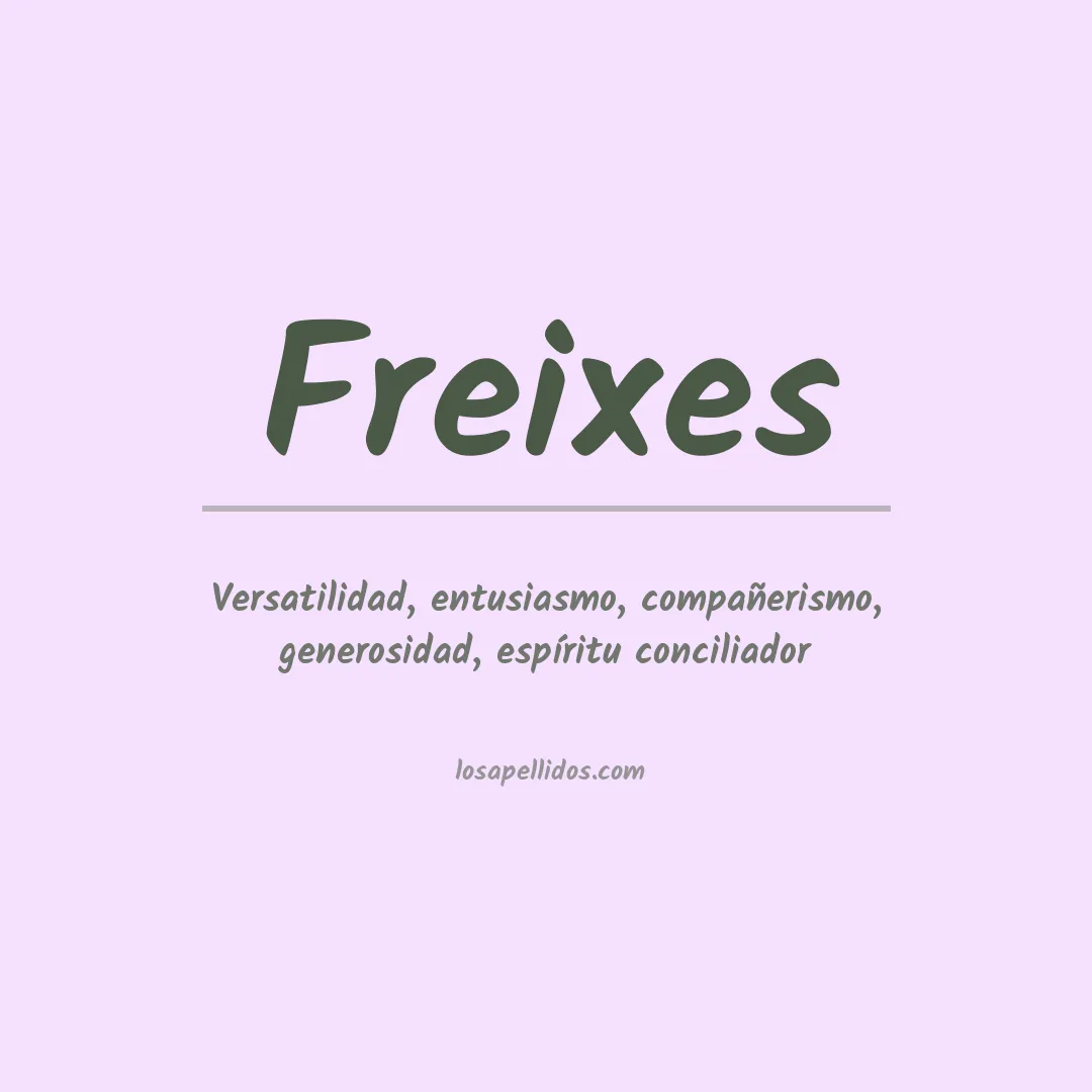 Apellido Freixes