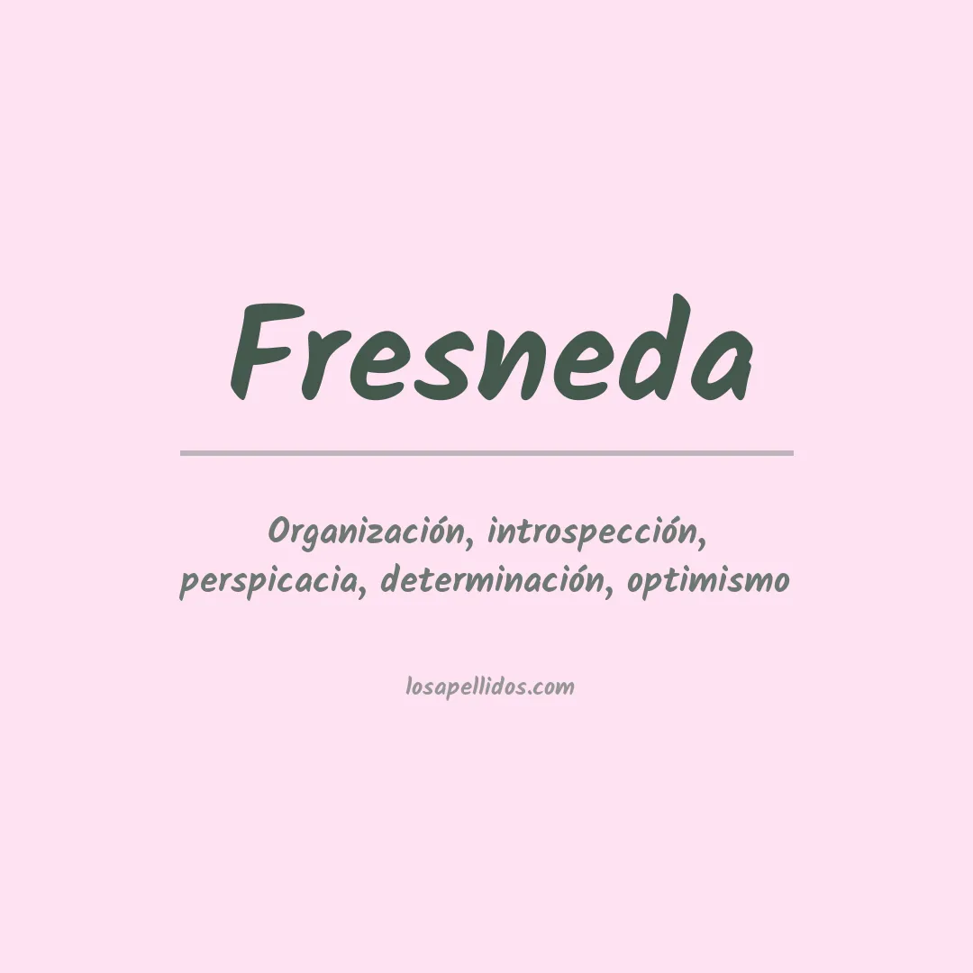 Apellido Fresneda