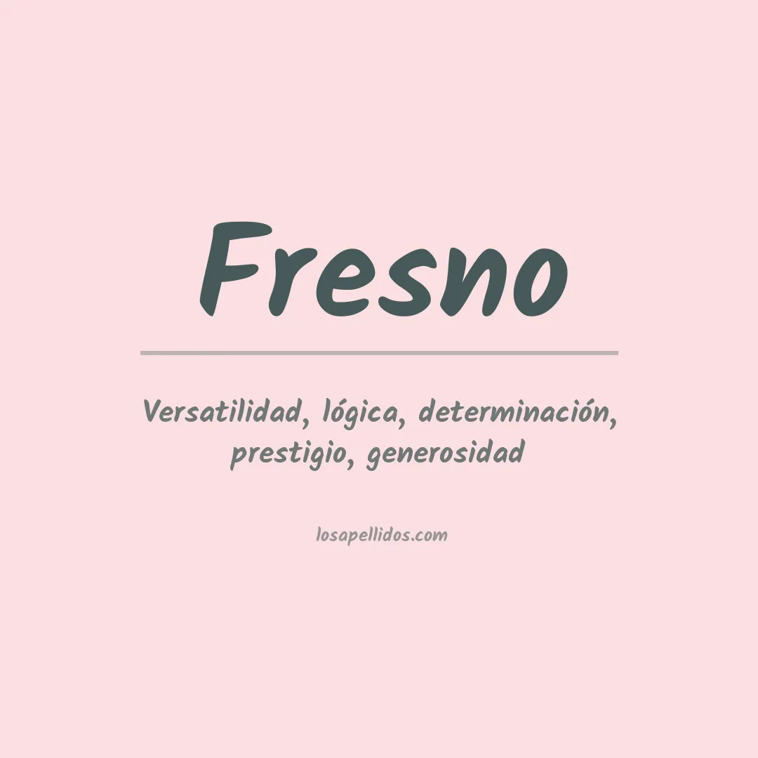 Apellido Fresno