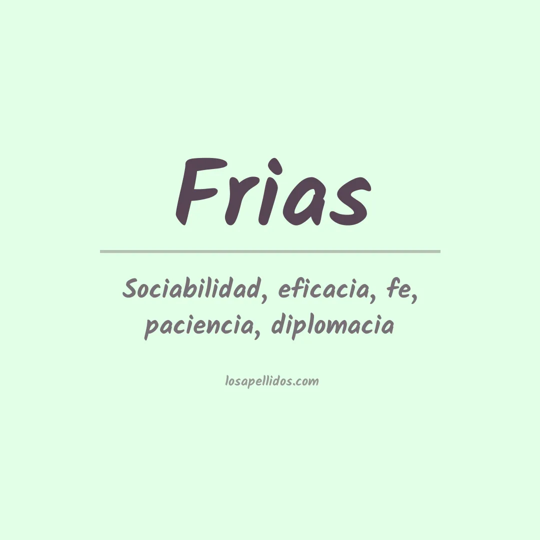 Apellido Frías