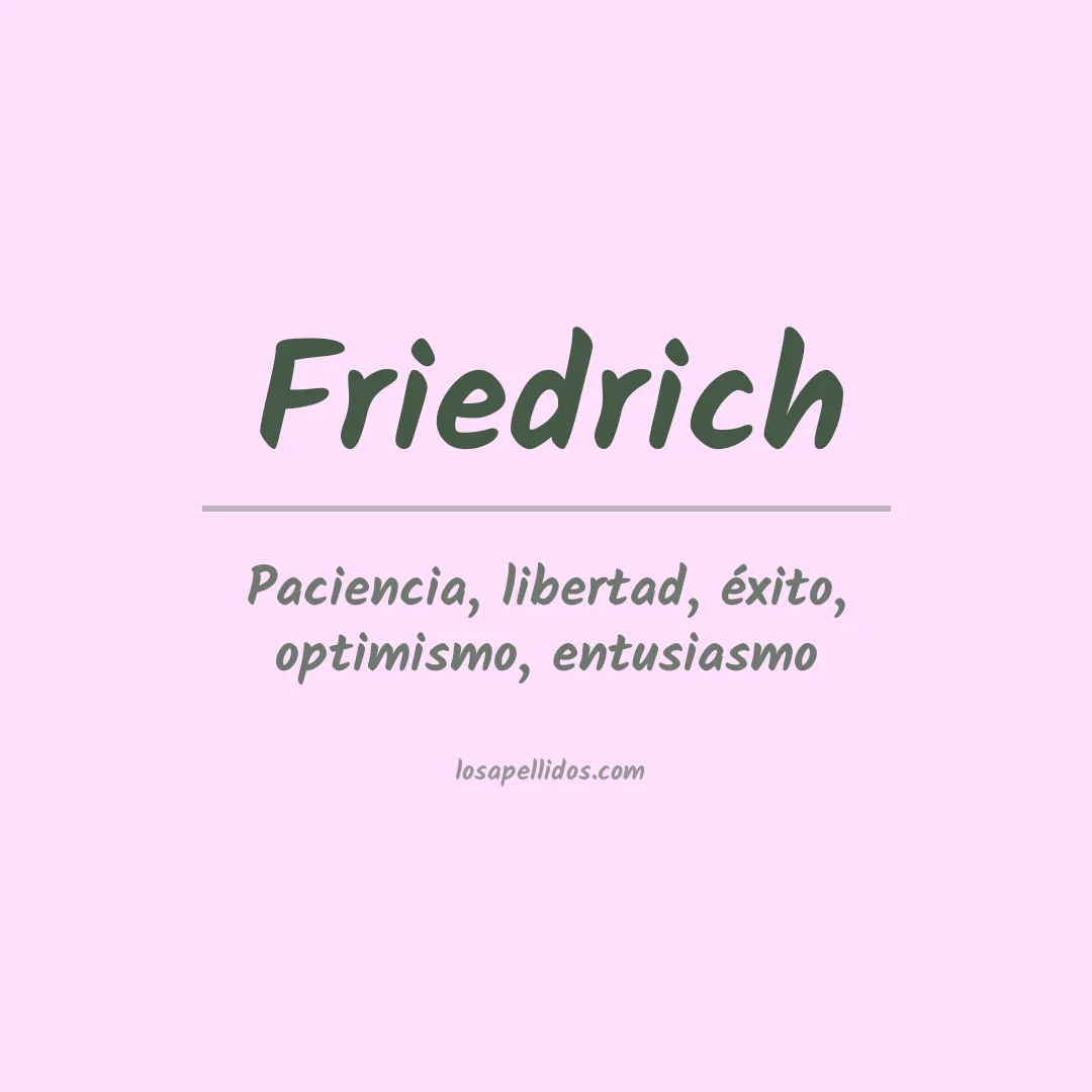 Apellido Friedrich