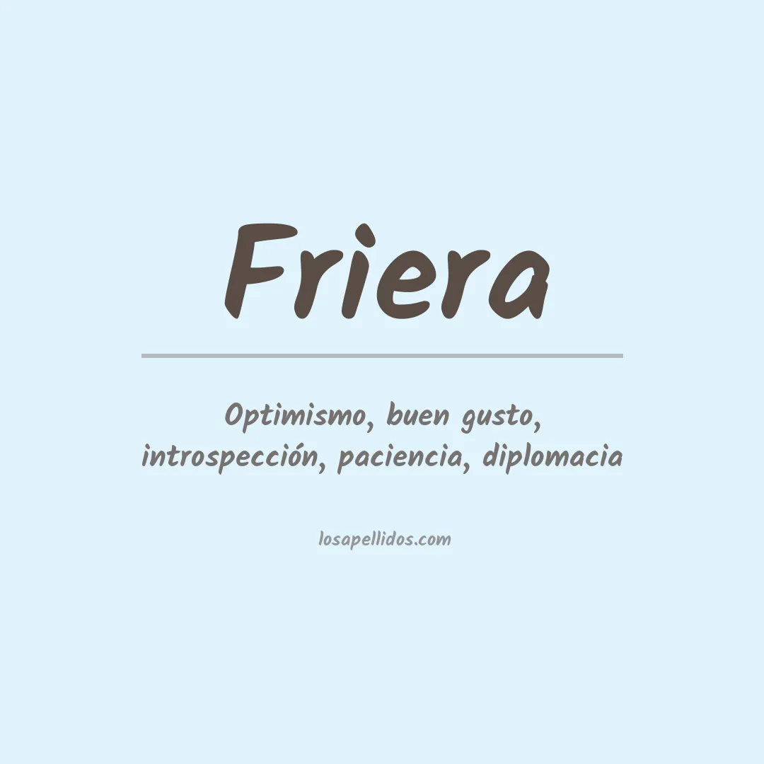 Apellido Friera