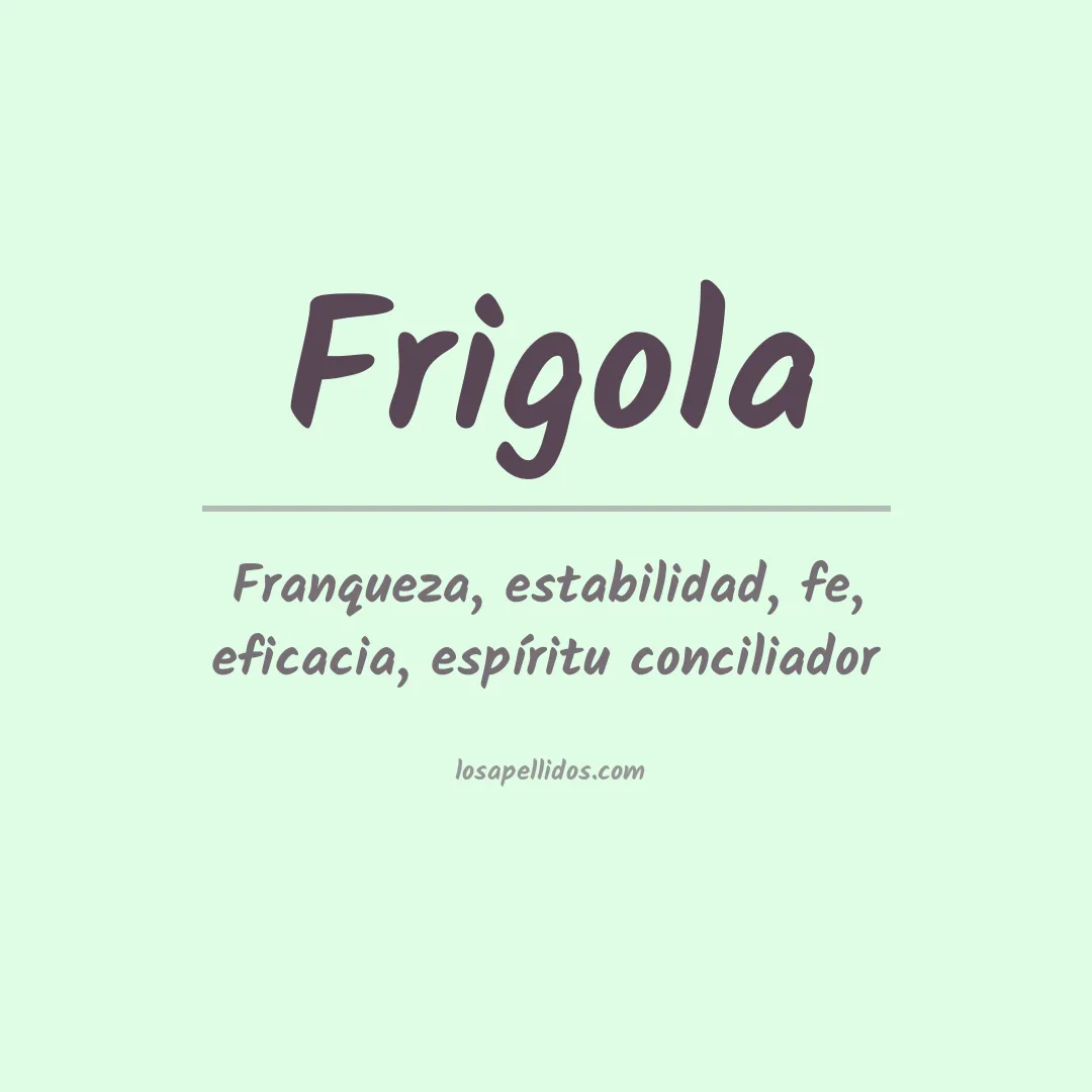 Apellido Frigola