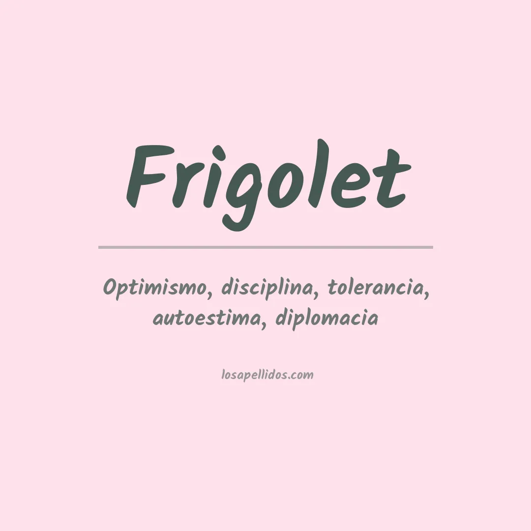 Apellido Frigolet