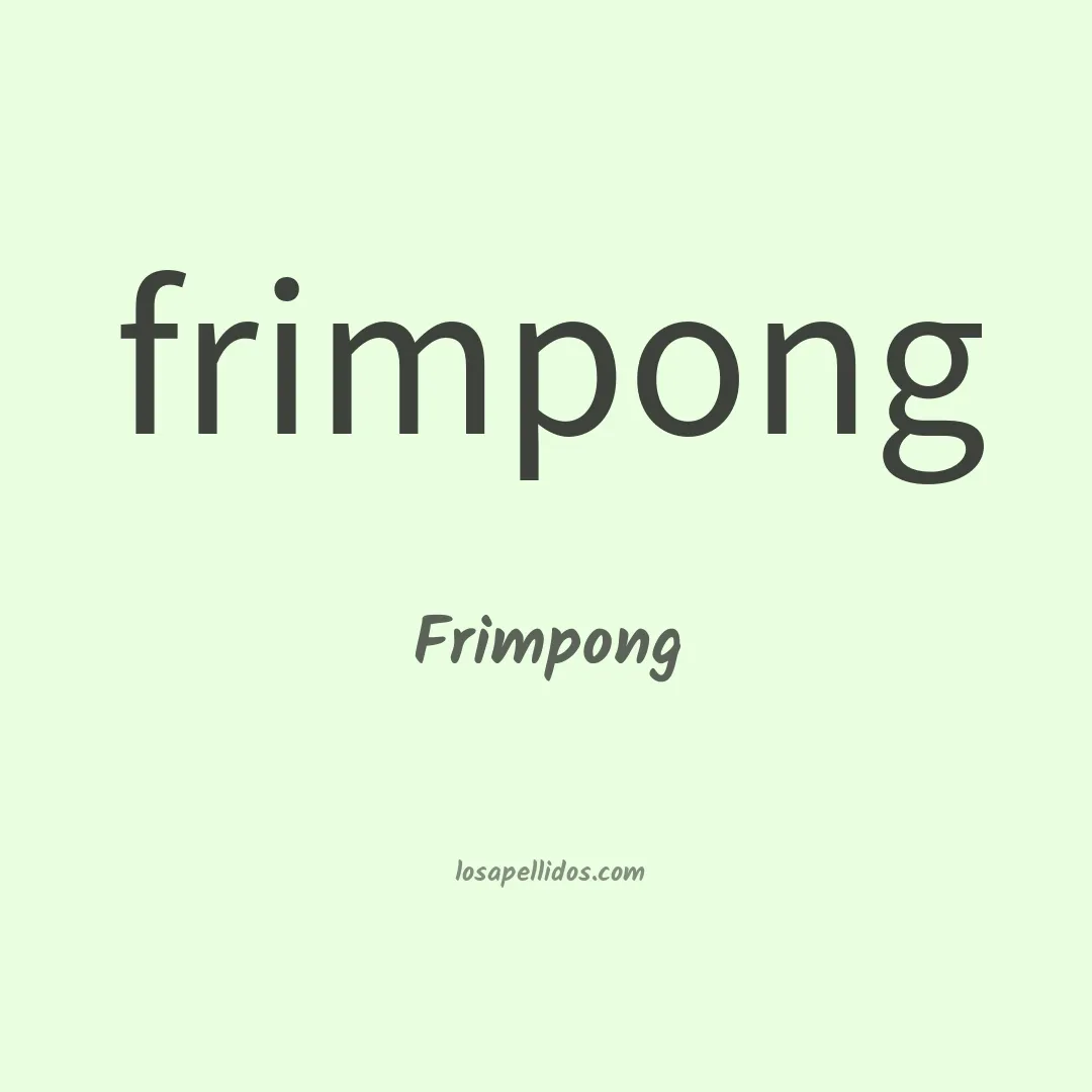 Frimpong en chino