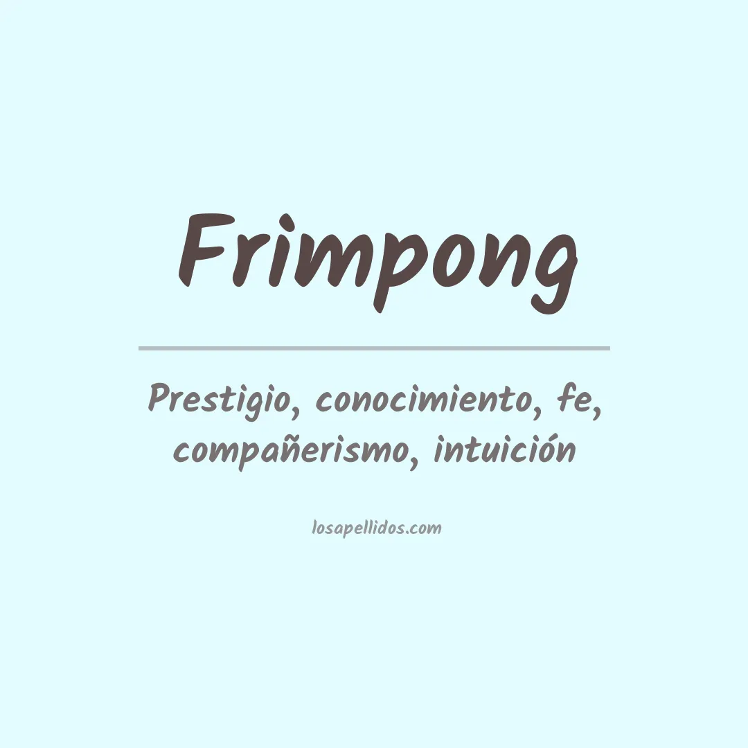 Apellido Frimpong