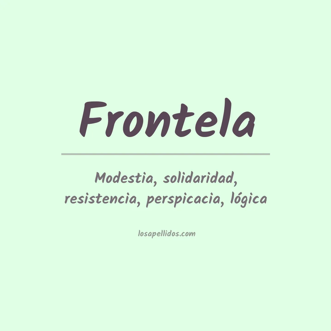 Apellido Frontela