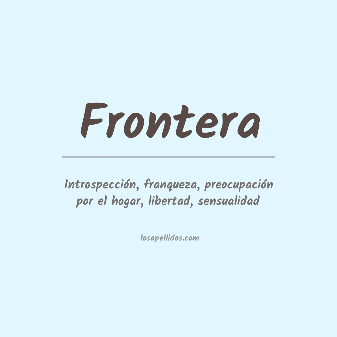 Apellido Frontera