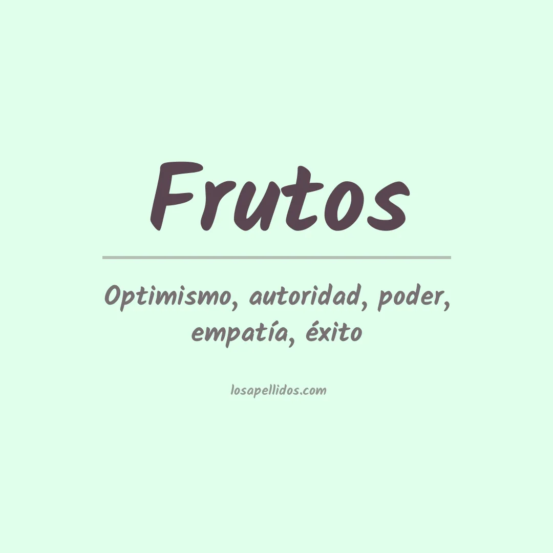 Apellido Frutos
