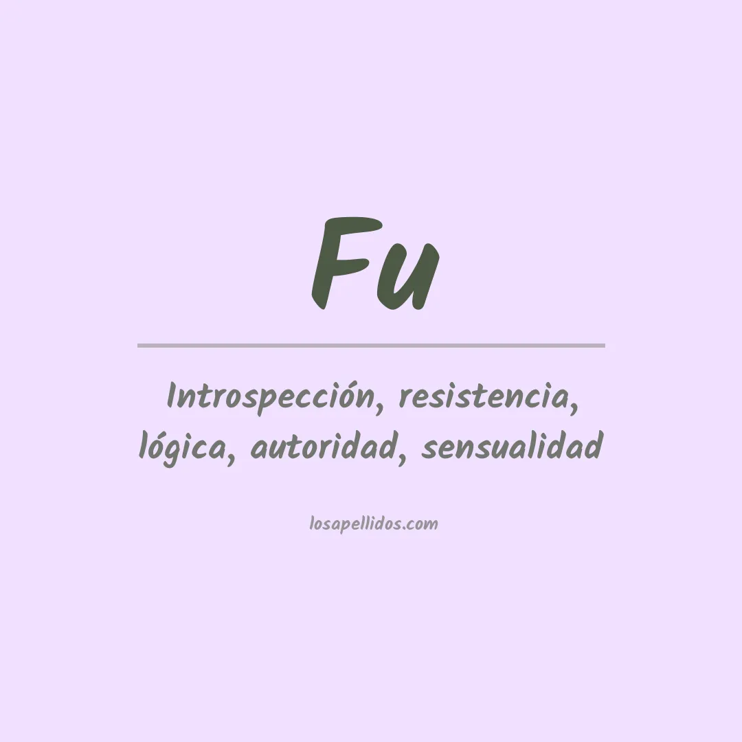 Apellido Fu