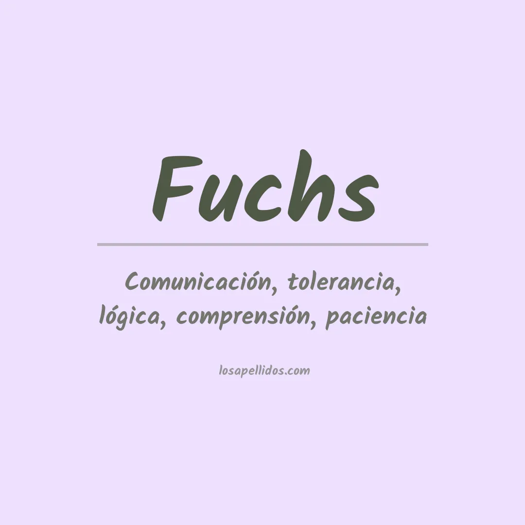 Apellido Fuchs