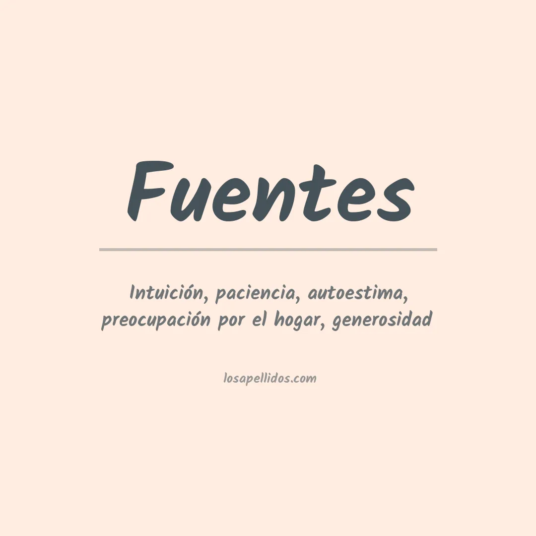 Apellido Fuentes
