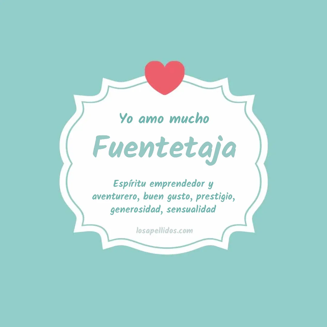 Yo amo mucho Fuentetaja