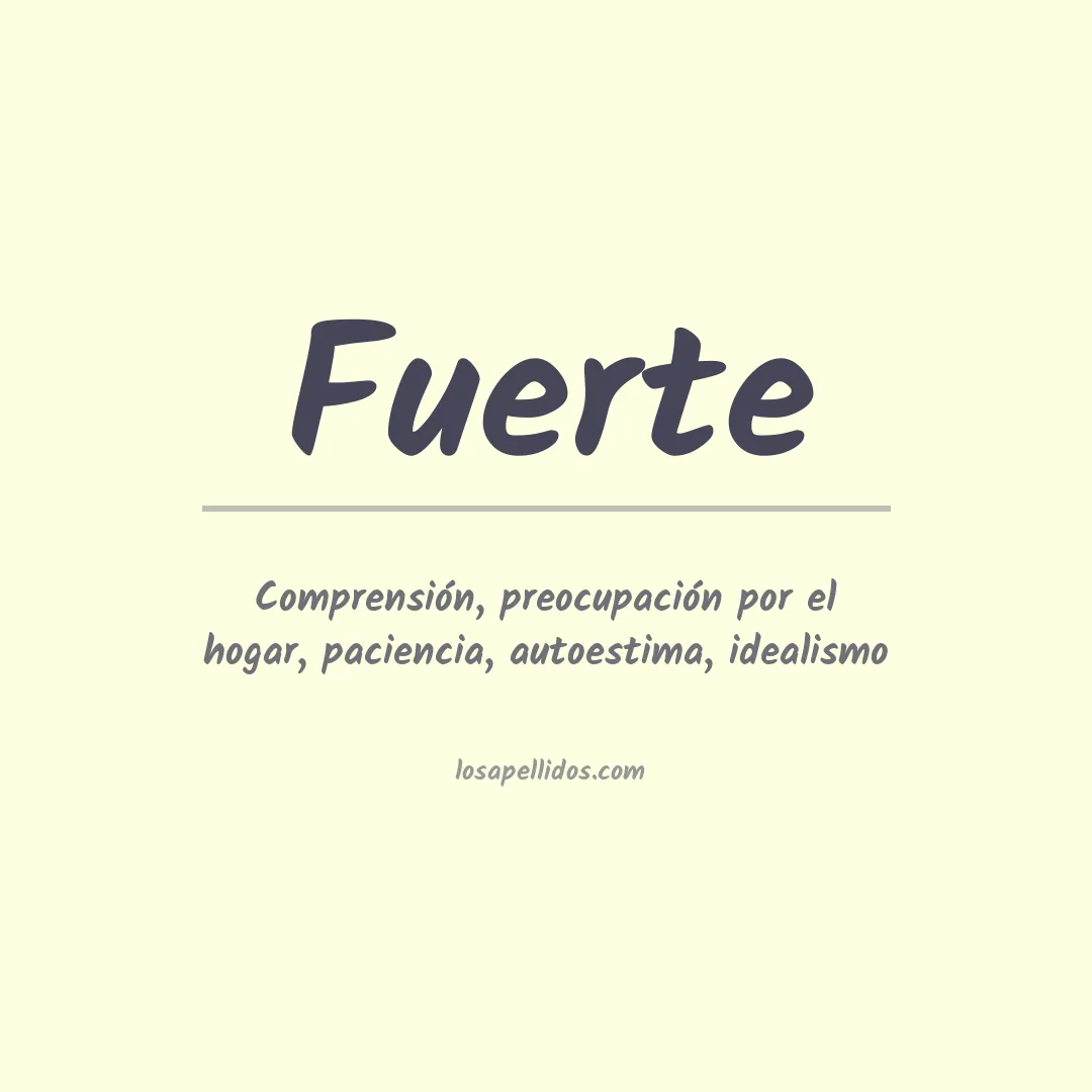 Apellido Fuerte