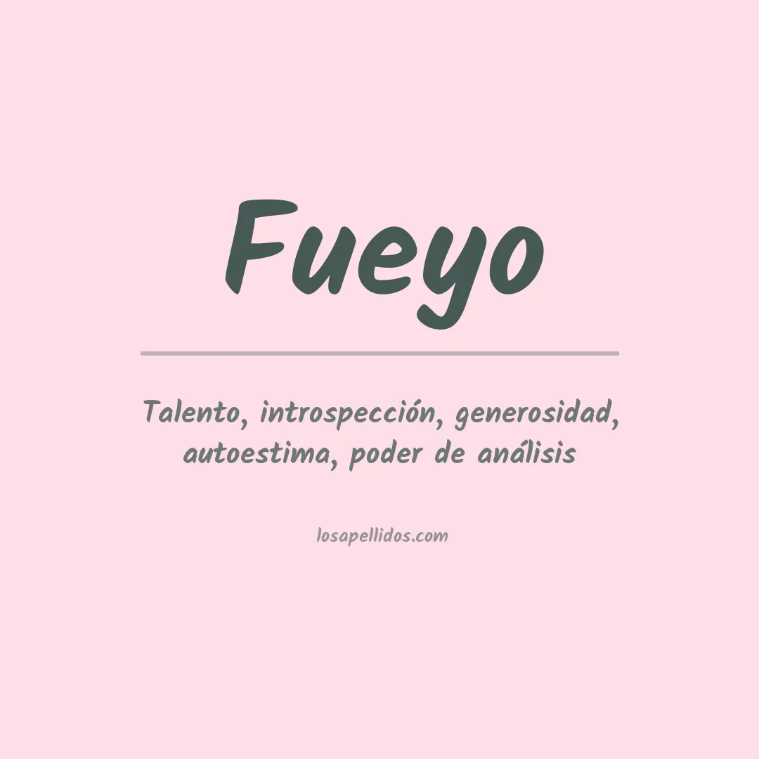 Apellido Fueyo