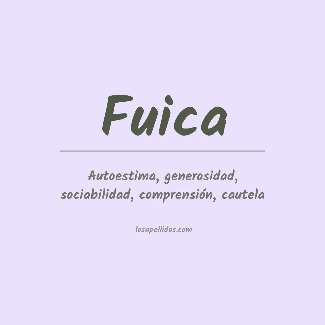 Apellido Fuica