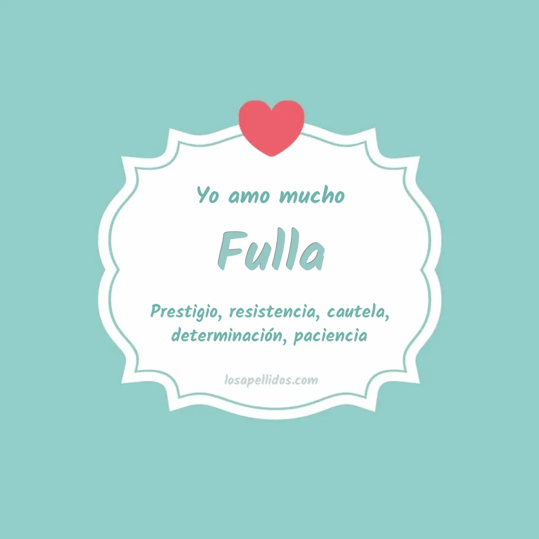 Yo amo mucho Fulla